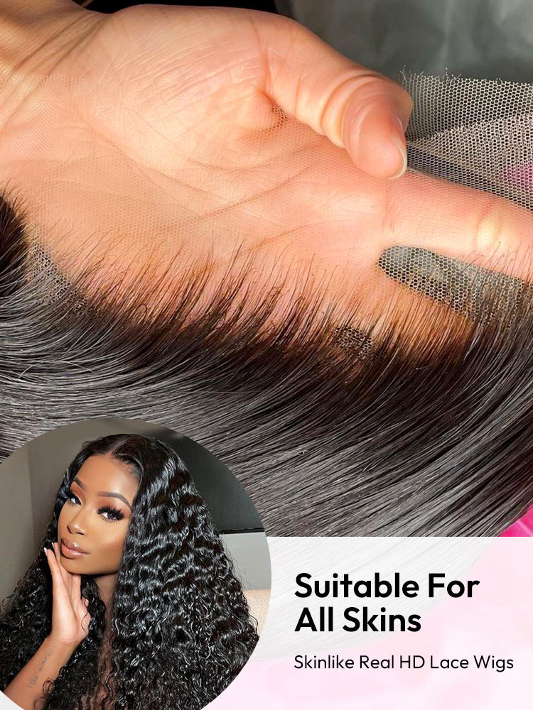 Deep Wave 13x6 HD Invisible Lace Frontal Wigs For Women