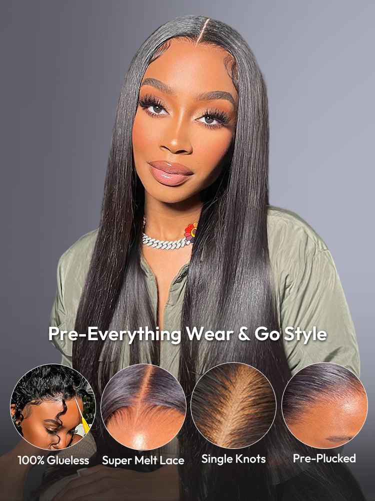 HD Lace Wigs Realistic Straight 13*6 Lace Front Wigs Transparent Lace Wigs With 6 Inch Deep Part Lace