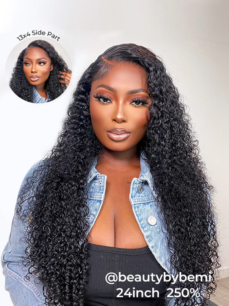 Curly Hair Wigs 13*4 HD Lace Front Wigs With Baby Hair Kinky Curly Lace Front Wigs For Black Women