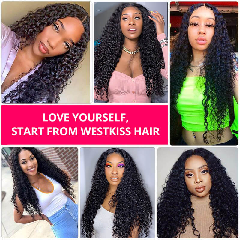 Deep Wave 6x6 Brazilian Human Hair Lace Front Wigs With Baby Hair Affordable Lace Front Wigs