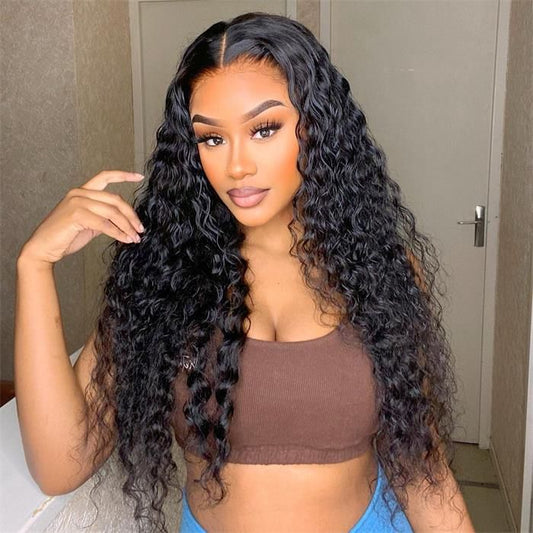 Deep Wave 13*6 Lace Front Wigs With Baby Hair Affordable Brazilian Lace Front Wigs For Black Women