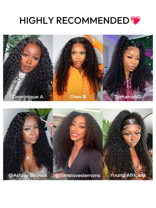 Curly Hair Wigs 13*4 HD Lace Front Wigs With Baby Hair Kinky Curly Lace Front Wigs For Black Women