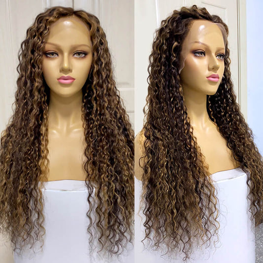Deep Wave Highlight Lace Front Wigs 16-30 inches