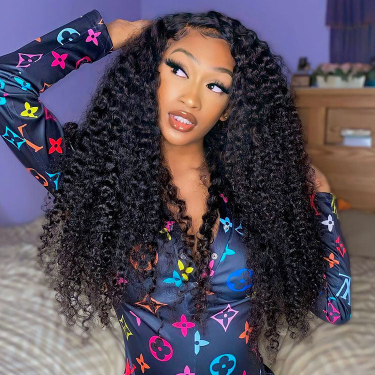 5x5 Curly Lace Closure Wigs Affordable Curly Hair Wigs 100% Human Hair Wigs With Baby Hair