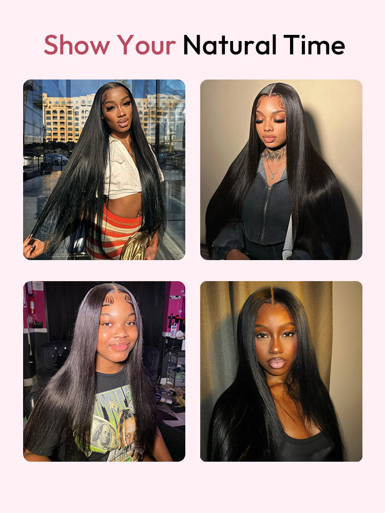 Affordable 5x5 Closure Wigs Brazilian Straight Human Hair Wigs Virgin Hair Lace Closure Wigs For Ladies