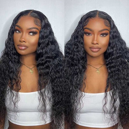 Water Wave 6*6 Closure Wigs Natural Wave Brazilian Lace Front Wigs