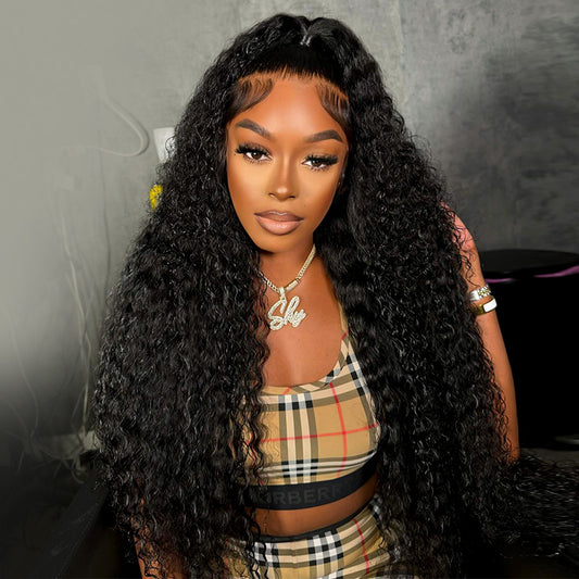 28 - 36inch Long Curly Wigs 13*6 Invisible HD Lace Front Wigs Pre-plucked Human Hair Wigs