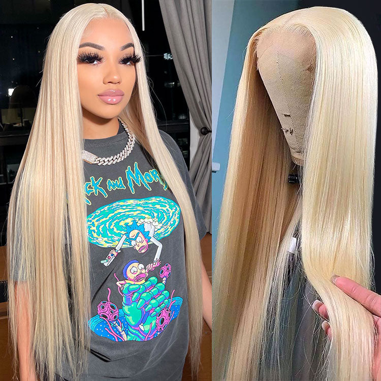 Blonde Wigs 613 Straight Hair 13*6 Frontal Wigs Human Hair Lace Front Wigs