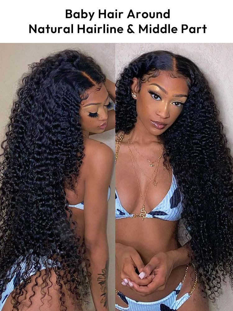 Deep Wave 13x6 HD Invisible Lace Frontal Wigs For Women