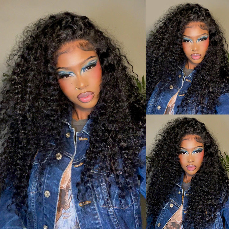 5x5 Affordable Brazilian Lace Closure Wigs Deep Wave LY Lace Front Wigs With Baby Hair