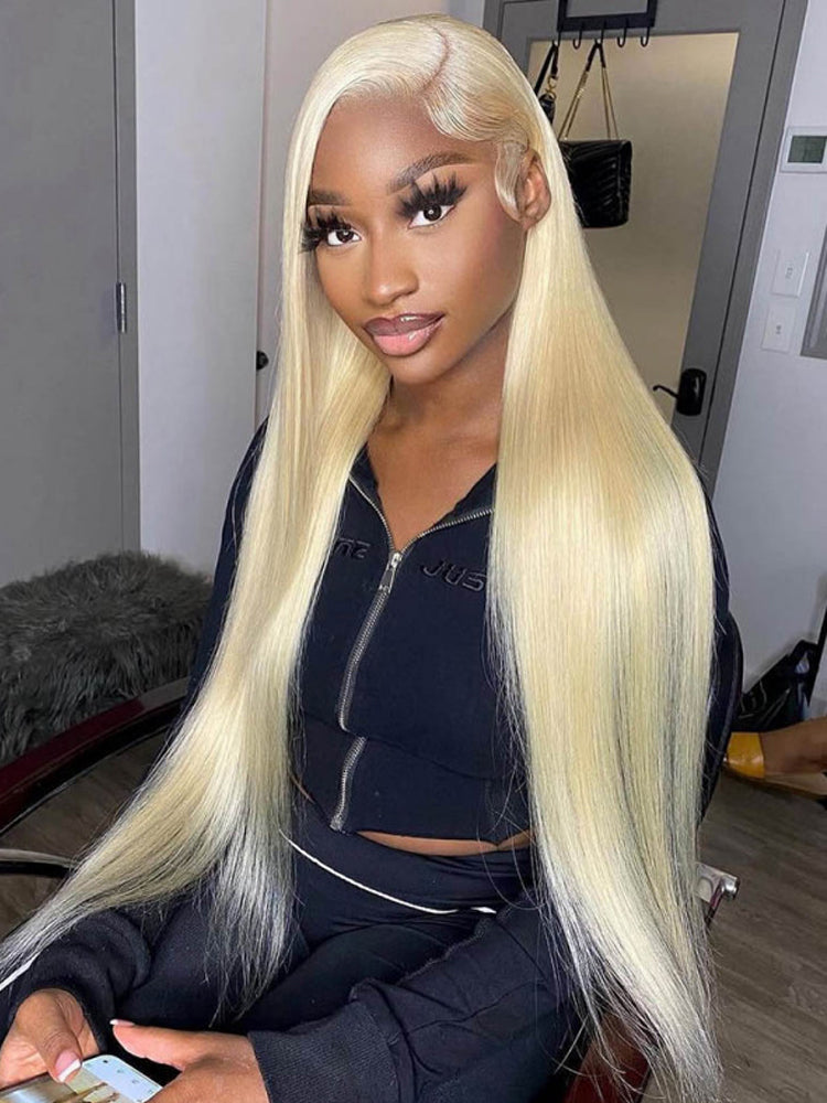 Blonde Straight 40 Inch 250% Density Long Wig With 13x6 HD Lace Front Wig
