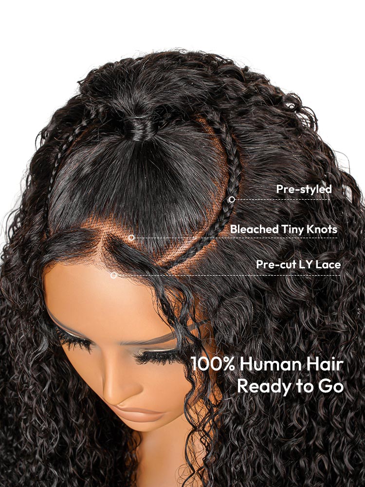 Glueless Curly Stylist Wig 6x6 Deep Parting Lace Closure Wig Ready to Go