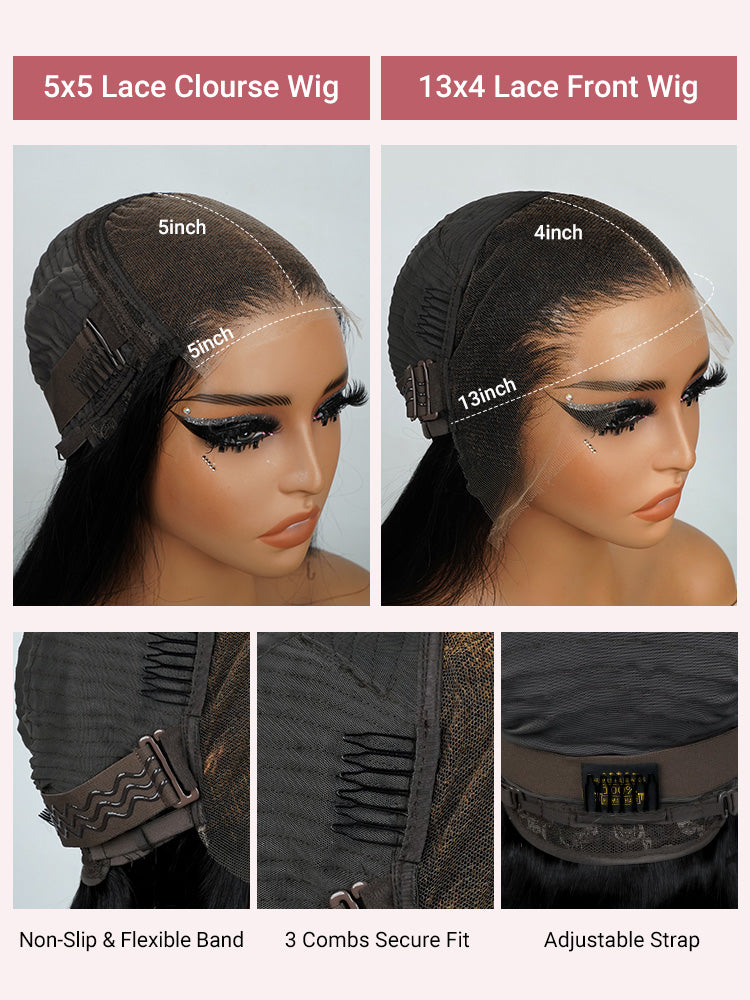 Deep Wave HD Transparent Lace Frontal Wigs Invisible HD Lace Wigs