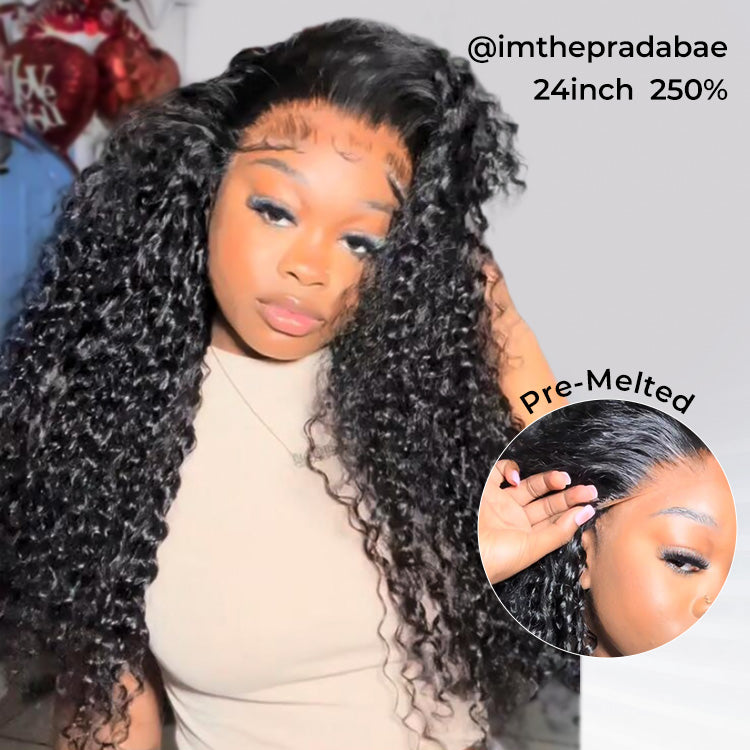 5x5 Affordable Brazilian Lace Closure Wigs Deep Wave LY Lace Front Wigs With Baby Hair