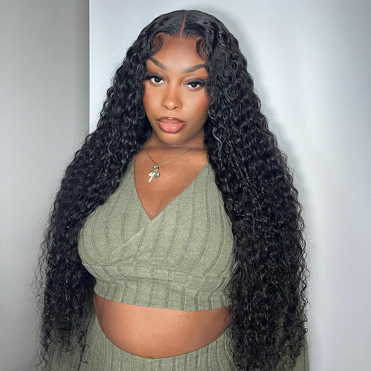 28 - 36inch Long Curly Wigs 13*6 Invisible HD Lace Front Wigs Pre-plucked Human Hair Wigs