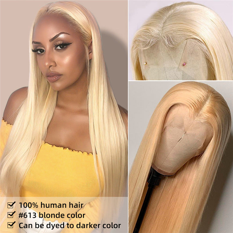 Blonde Wigs 613 Straight Hair 13*6 Frontal Wigs Human Hair Lace Front Wigs