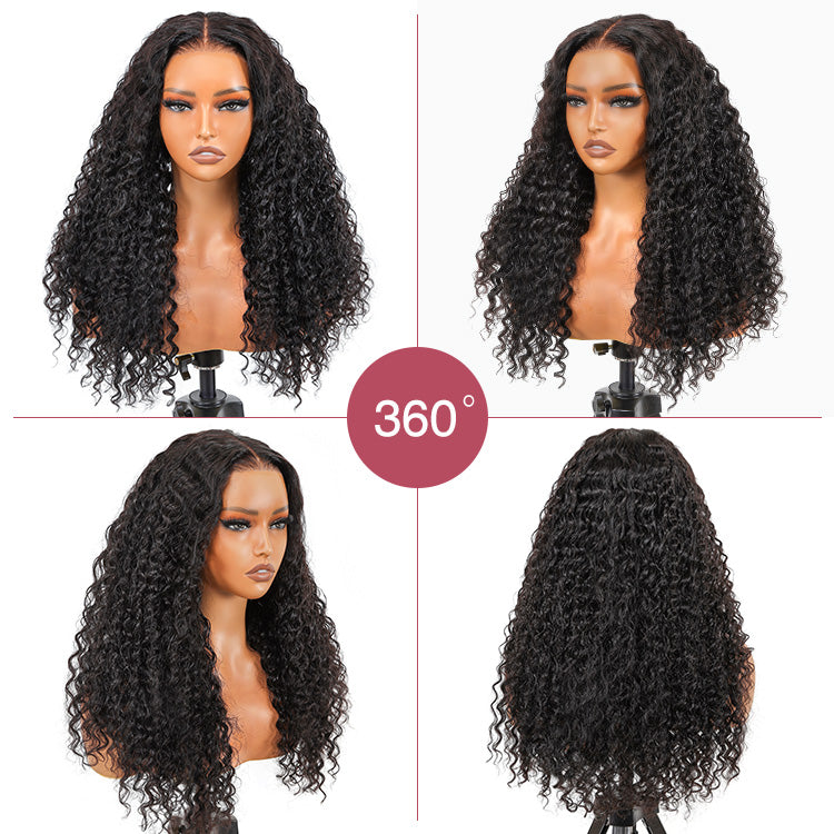 5x5 Affordable Brazilian Lace Closure Wigs Deep Wave LY Lace Front Wigs With Baby Hair