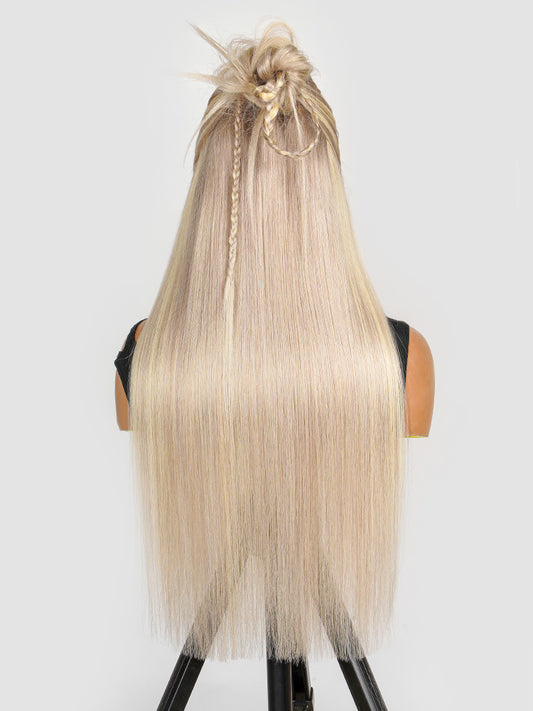 Pre-Styled P18/613 Blonde Color Straight Wig 13x4 PartingMax Lace Front Wig Pre Plucked With Baby Hair