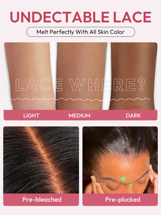 Pre-Everything Customized Wave Wig Black Fluffy Natural With Curtain Bangs Wig