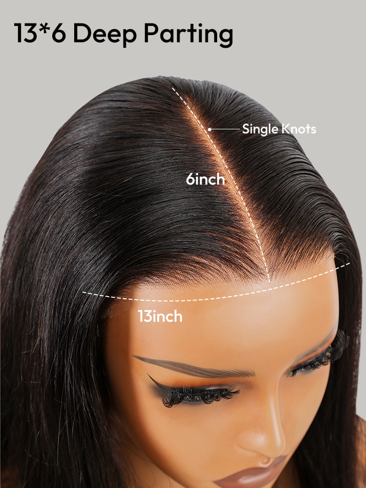 HD Lace Wigs Realistic Straight 13*6 Lace Front Wigs Transparent Lace Wigs With 6 Inch Deep Part Lace