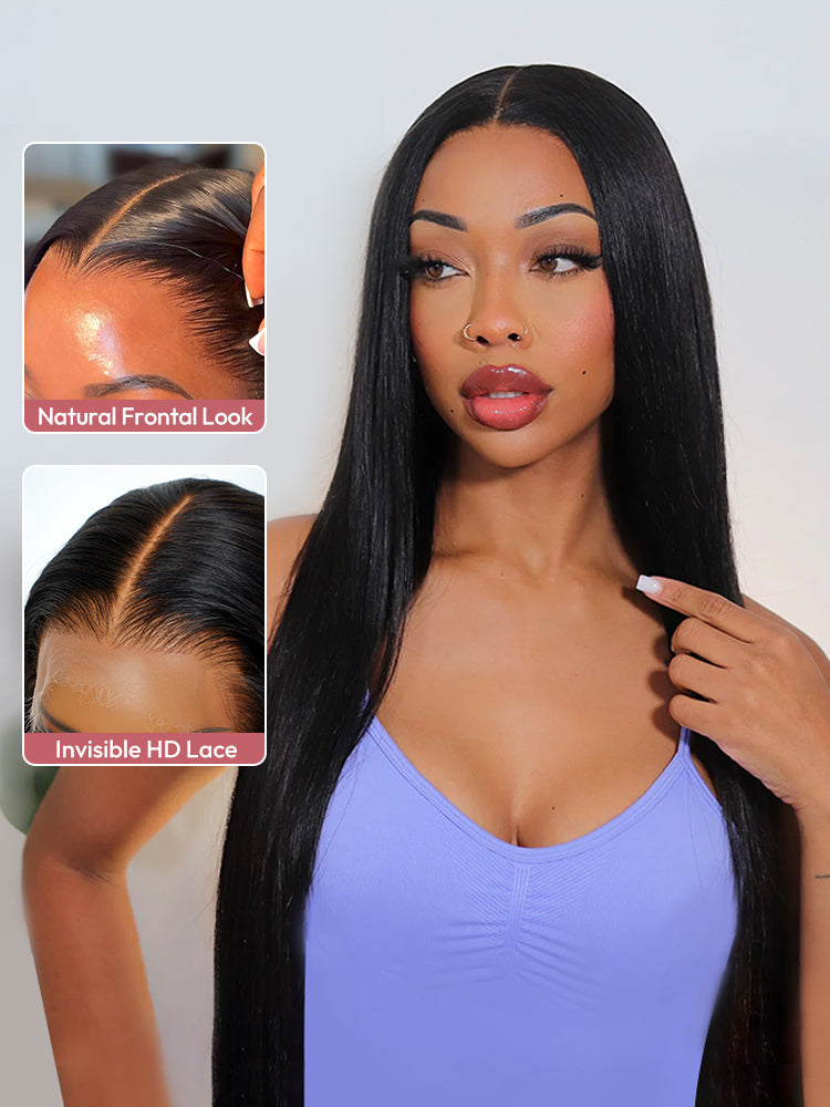 HD Lace Wigs Realistic Straight 13*6 Lace Front Wigs Transparent Lace Wigs With 6 Inch Deep Part Lace