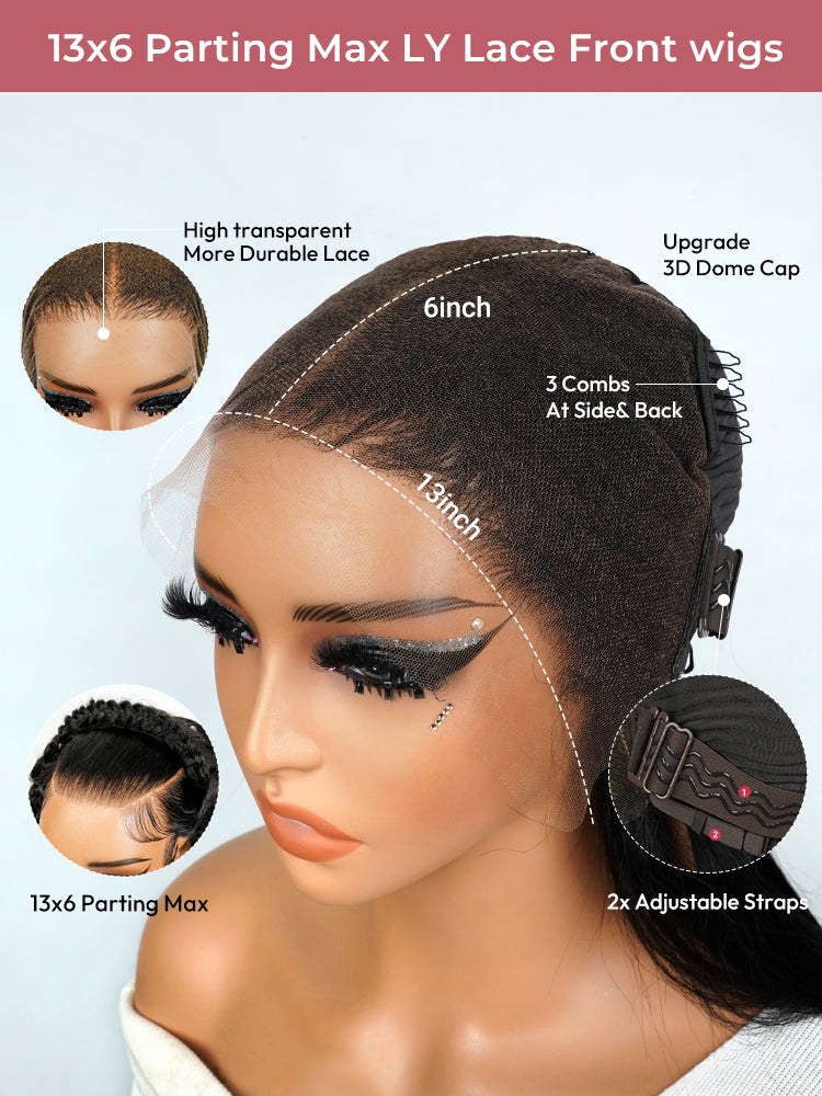 HD Lace Wigs Realistic Straight 13*6 Lace Front Wigs Transparent Lace Wigs With 6 Inch Deep Part Lace