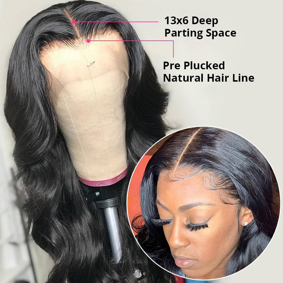 Body Wave 13*6 Long Hair Wigs 40 Inch Wig Affordable Long Lace Front Wigs