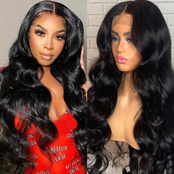 Body Wave 6*6 Closure Wigs Brazilian Lace Front Wigs 180% Density Glueless Lace Wigs