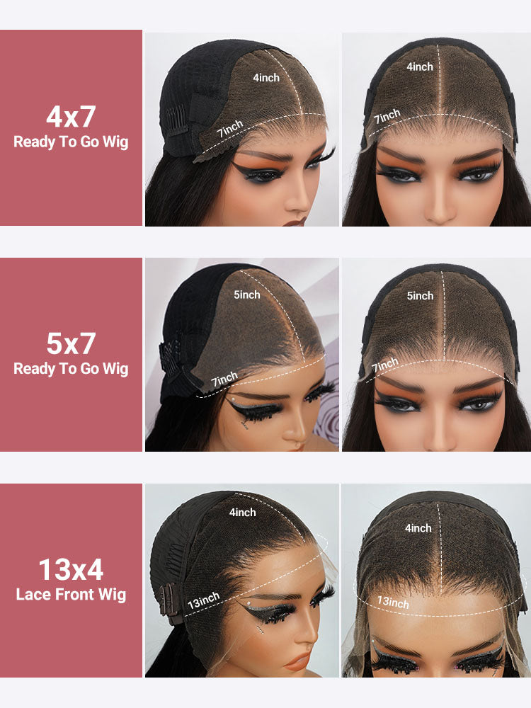 Glueless Ready To Go Wigs - Straight Super Invisible LY Lace Closure Human Hair Wigs