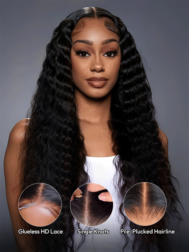 New Arrival Deep Wave Lace Front Wigs With Baby Hair Human Hair Lace Front Wigs