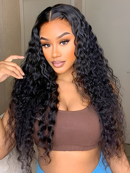 New Arrival Deep Wave Lace Front Wigs With Baby Hair Human Hair Lace Front Wigs