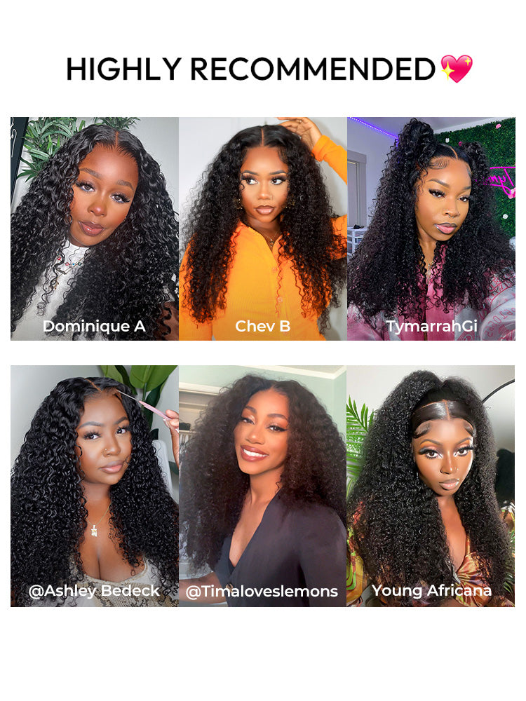 Curly Hair Wigs 13*4 HD Lace Front Wigs With Baby Hair Kinky Curly Lace Front Wigs For Black Women