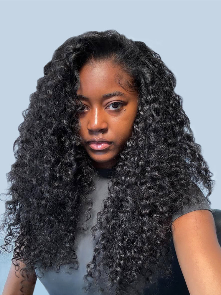 Flawless Lagos Hairline Jerry Curly Wig 13x6 Invisible Lace Front Wig