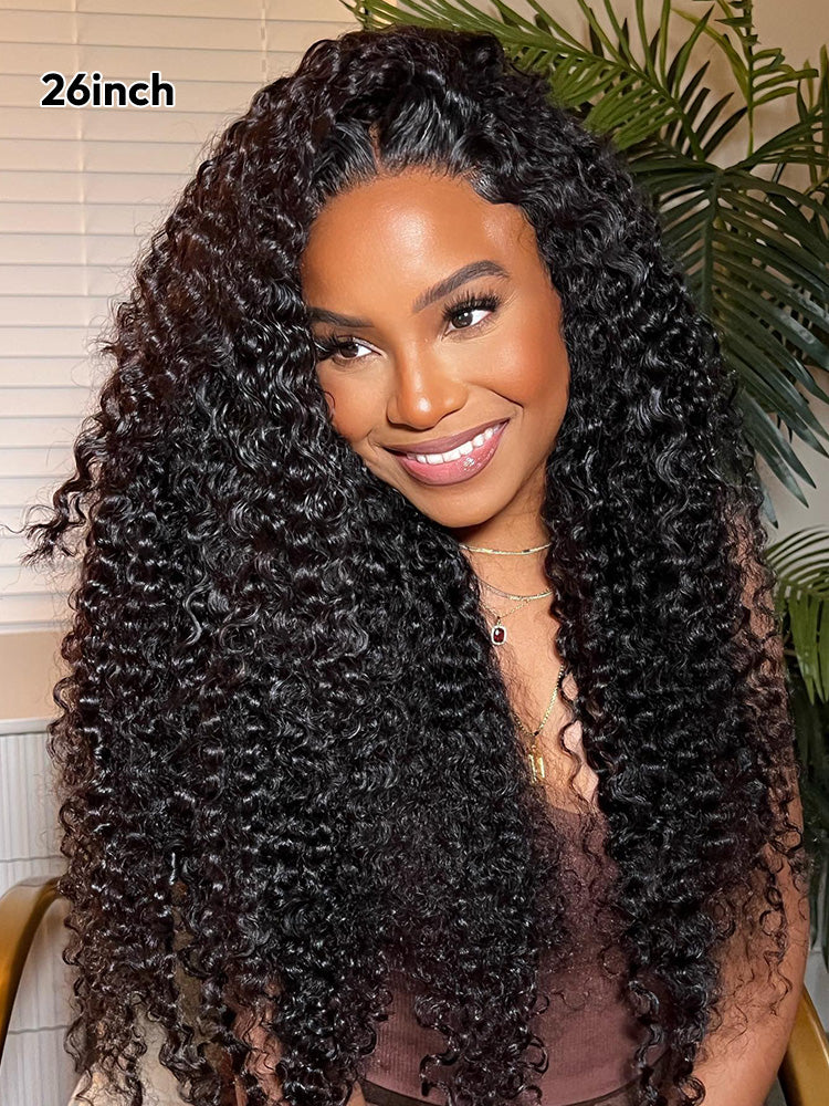 Glueless Ready To Go Wigs - Natural Deep Wave Hair Invisible LY Lace Wigs