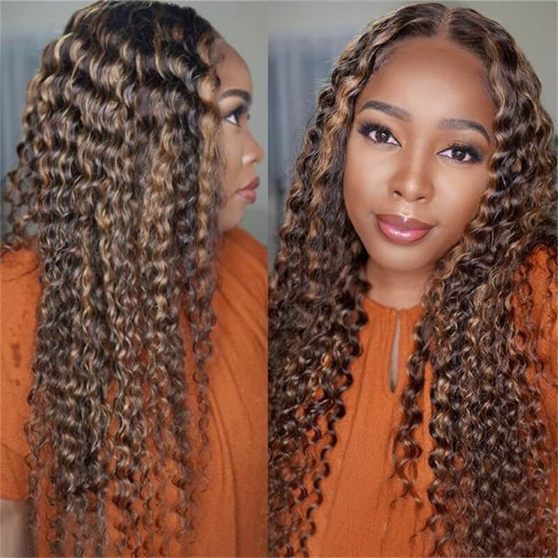 Deep Wave Highlight Lace Front Wigs 16-30 inches