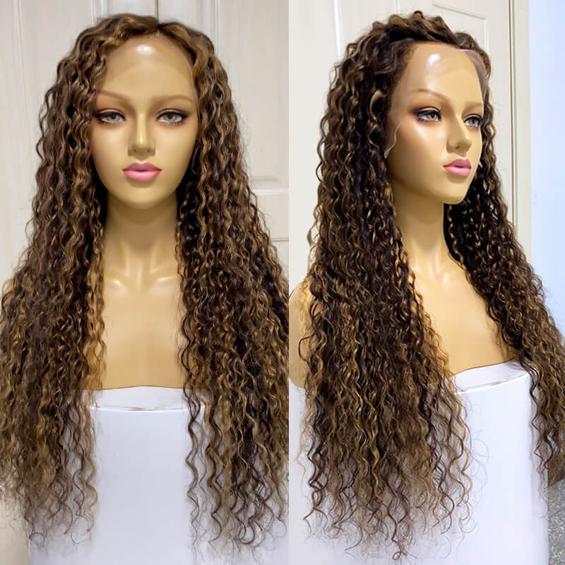 Deep Wave Highlight Lace Front Wigs 16-30 inches