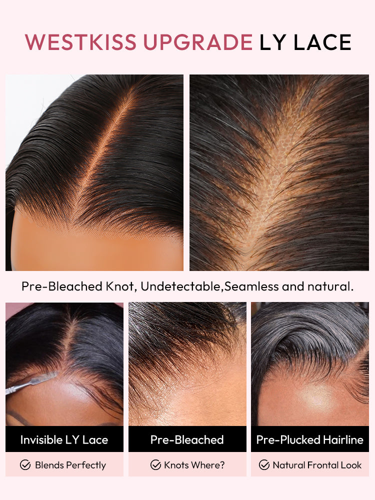 Glueless Ready To Go Wigs - Straight Super Invisible LY Lace Closure Human Hair Wigs