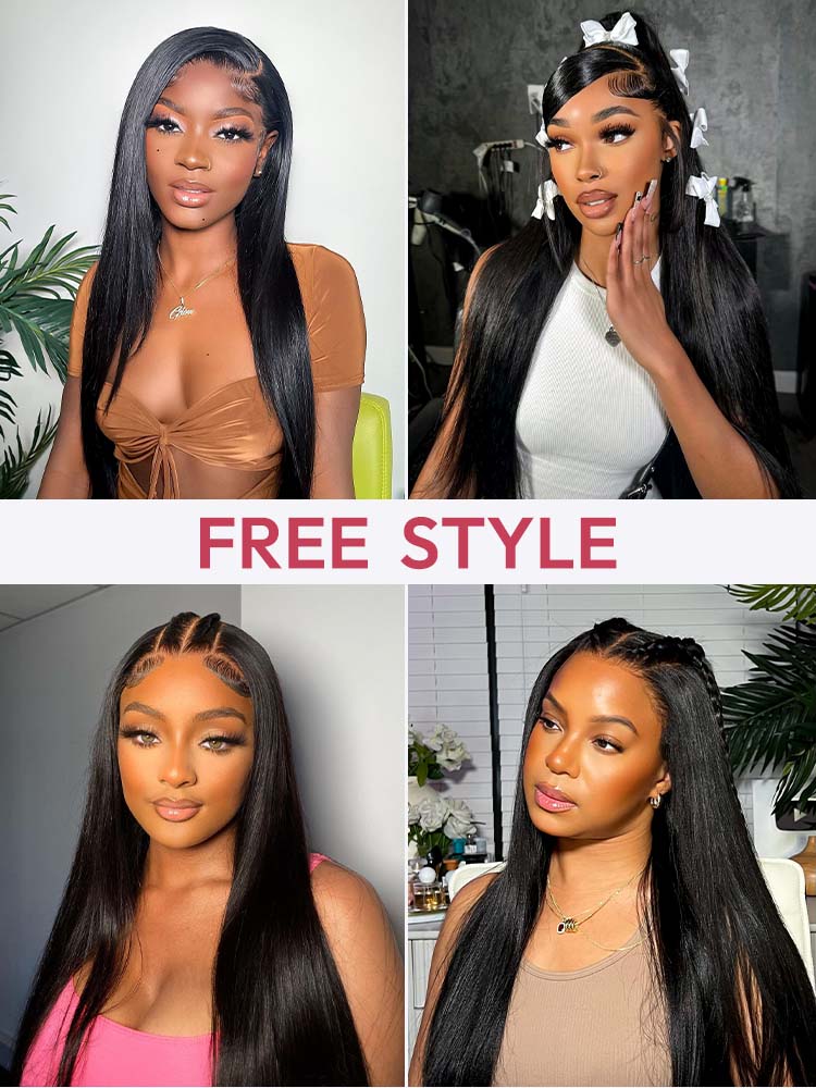 Transparent Wigs Brazilian Lace Front Wigs Straight Human Hair 13x4 HD Lace Wigs