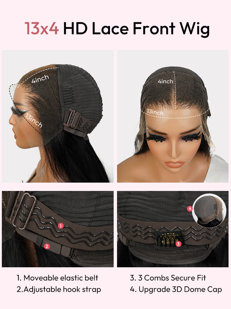 Flawless Lagos Hairline Jerry Curly Wig 13x6 Invisible Lace Front Wig