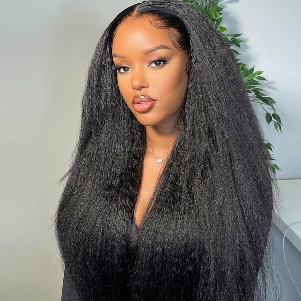 Kinky Straight Brazilian Lace Front Wigs With Baby Hair Lace Front Human Hair Wigs