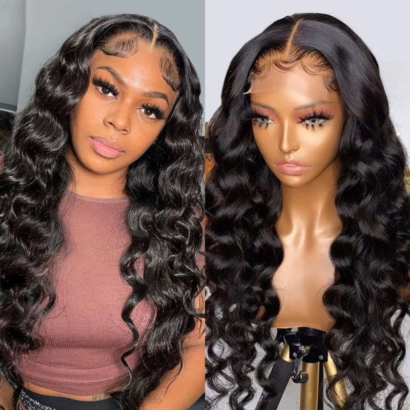 Loose Deep Wave Wigs 5*5 Closure Wigs Brazilian Lace Closure Wigs For Sale