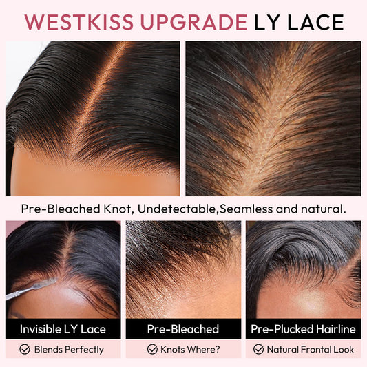 Glueless Ready To Go Wigs - Super Invisible LY Undetectable Lace Black Jerry Curly Lace Wigs