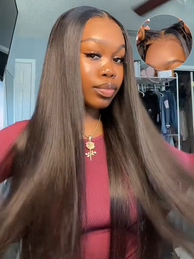 Glueless Ready To Go Wigs - Straight Super Invisible LY Lace Closure Human Hair Wigs