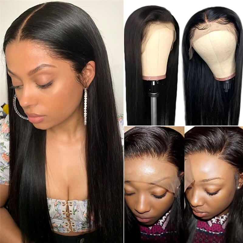 6*6 Lace Wigs Straight Human Hair Natural Looking Closure Wigs 100% Human Hair Wigs For Women