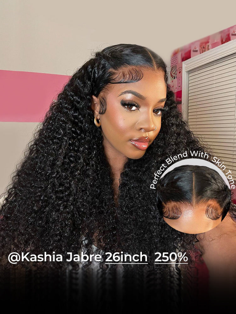 Curly Hair Wigs 13*4 HD Lace Front Wigs With Baby Hair Kinky Curly Lace Front Wigs For Black Women